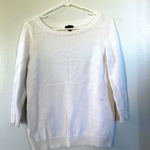 Talbots small white sweater